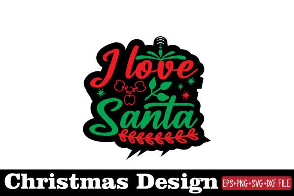 Christmas Sticker, I Love Santa: A Designer's Review