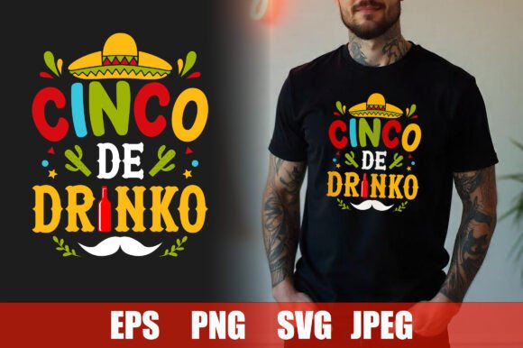 Cinco De Drinko T-shirt Design Review