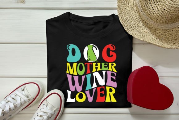 Dog Mother Wine Lover Retro Design Review