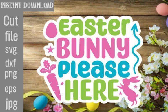 Easter Bunny Please Here SVG Cut File Review
