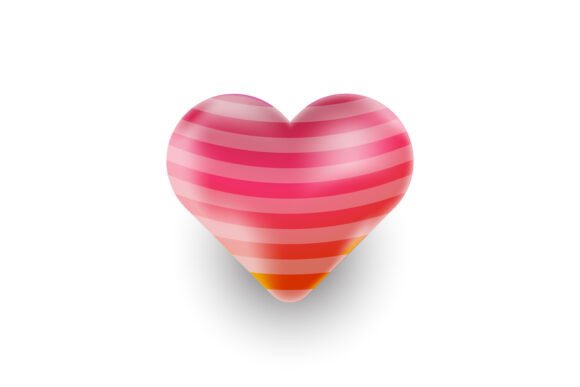Heart Shape Sticker Graphic Vector Templ: A Designer's Review