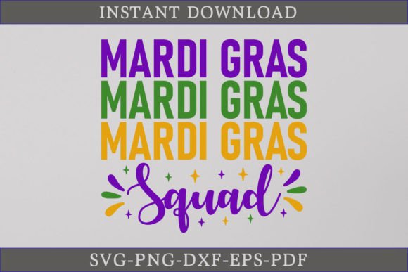 Mardi Gras Squad Shirt SVG Cutting File Review