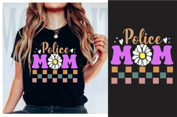 Police Mom Retro PNG T-Shirt Design Review